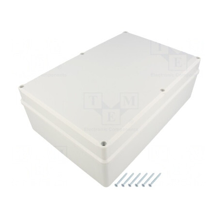 Carcasă Universală Polistiren Gri 190mm x 280mm x 95mm | Electronic-mag.ro | Componente Electronice