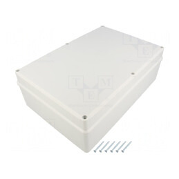 Carcasă Universală Polistiren Gri 190mm x 280mm x 95mm | Electronic-mag.ro | Componente Electronice
