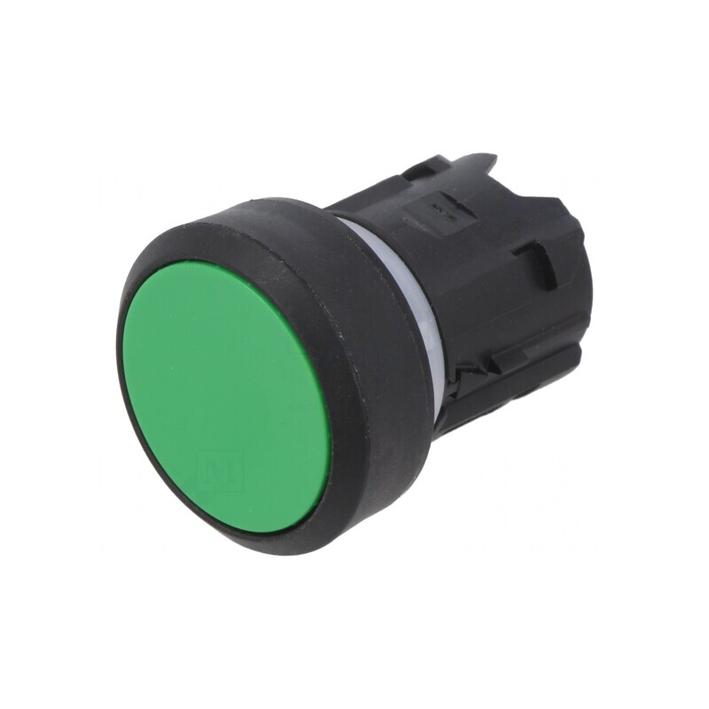 Comutator Apăsare 22mm Verde fără Poziție Staționară | Electronic-mag.ro | Componente Electronice
