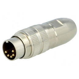 Conector M16 Mufă Tată Lipire 5 Pin 5A 60V Drept | Electronic-mag.ro | Componente Electronice