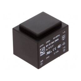 Transformator încapsulat 2,1VA 230V 24V PCB BVEI | Electronic-mag.ro | Componente Electronice