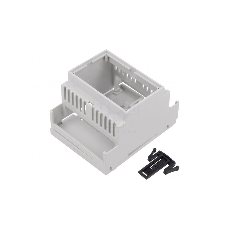 Carcasă pentru Șină DIN, Gri Deschis, 90x71x58mm | Electronic-mag.ro | Componente Electronice