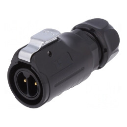 Conector Circular Mufă 2 PIN Aurit 20A | Electronic-mag.ro | Componente Electronice