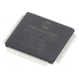 IC: microcontroler PIC; 256kB; 32MHz; SMD; TQFP100; PIC24; 16kBSRAM