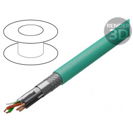 Cablu de Date Hibrid Turcoaz Cu PUR | Electronic-mag.ro | Componente Electronice