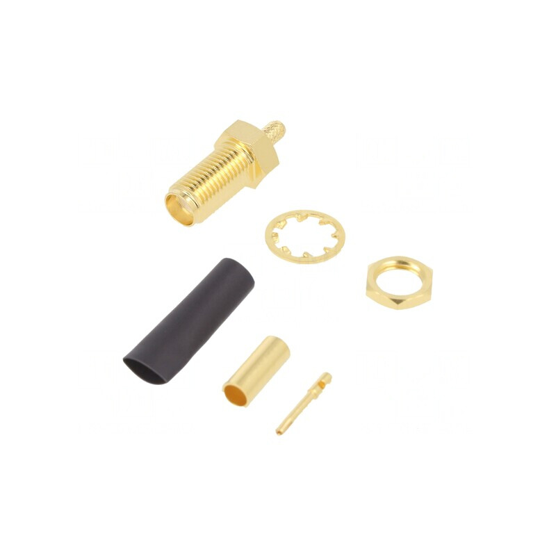 Conector SMA Mamă 50Ω Aurit PTFE | Electronic-mag.ro | Componente Electronice Conector SMA Mamă 50Ω Aurit PTFE | Electronic-mag.ro | Componente Electronice