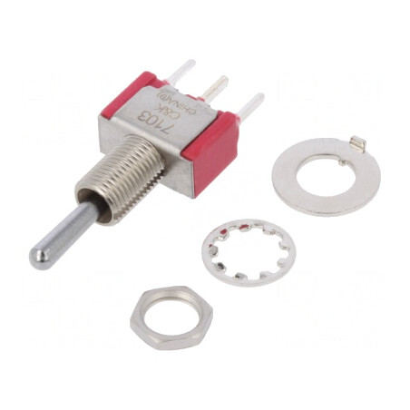 Comutator Basculant 3 Pozitii ON-OFF-ON 5A 120VAC/28VDC | Electronic-mag.ro | Componente Electronice