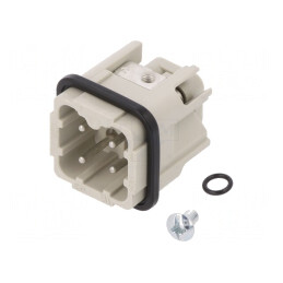 Conector HDC Tată 4 Pin 3 Inserturi de Contact | Electronic-mag.ro | Componente Electronice