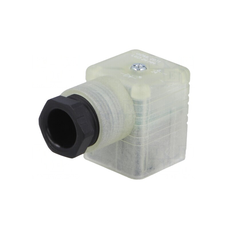 Conector Mamă 18mm cu Valvă și Pin 3 în Unghi 90° | Electronic-mag.ro | Componente Electronice