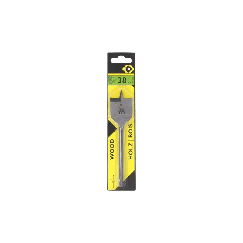 Burghiu Lemn 38mm HSS 160mm Flat | Electronic-mag.ro | Componente Electronice