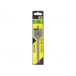 Burghiu Lemn 38mm HSS 160mm Flat | Electronic-mag.ro | Componente Electronice