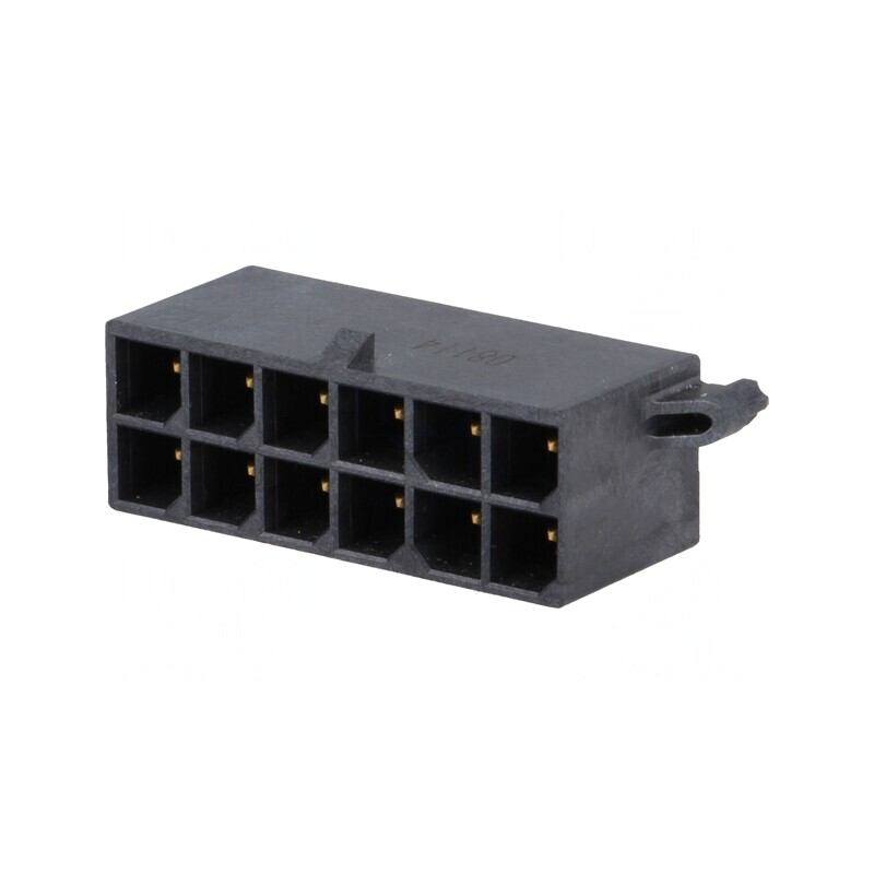 Soclu cablu-placă tată Mega-Fit 5,7mm 12 pini 23A | Electronic-mag.ro | Componente Electronice
