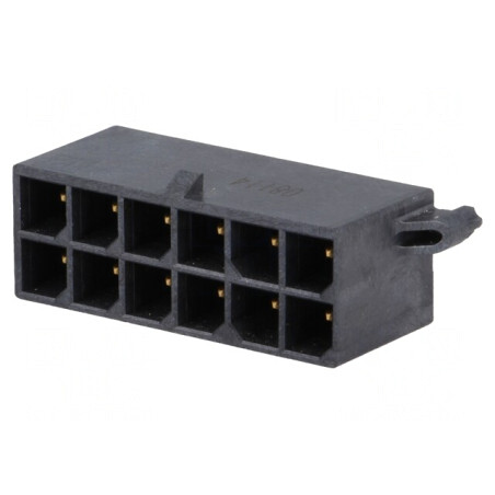 Soclu cablu-placă tată Mega-Fit 5,7mm 12 pini 23A | Electronic-mag.ro | Componente Electronice