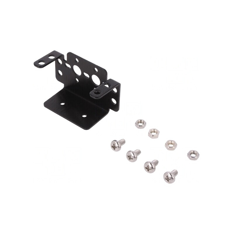 Suport Negru Piese Mecanice FPV Servomecanism Standard | Electronic-mag.ro | Componente Electronice
