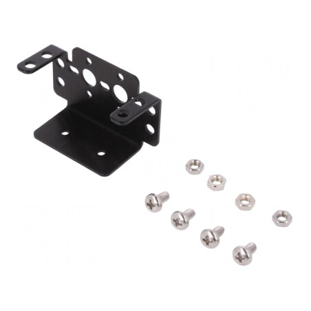 Suport Negru Piese Mecanice FPV Servomecanism Standard | Electronic-mag.ro | Componente Electronice