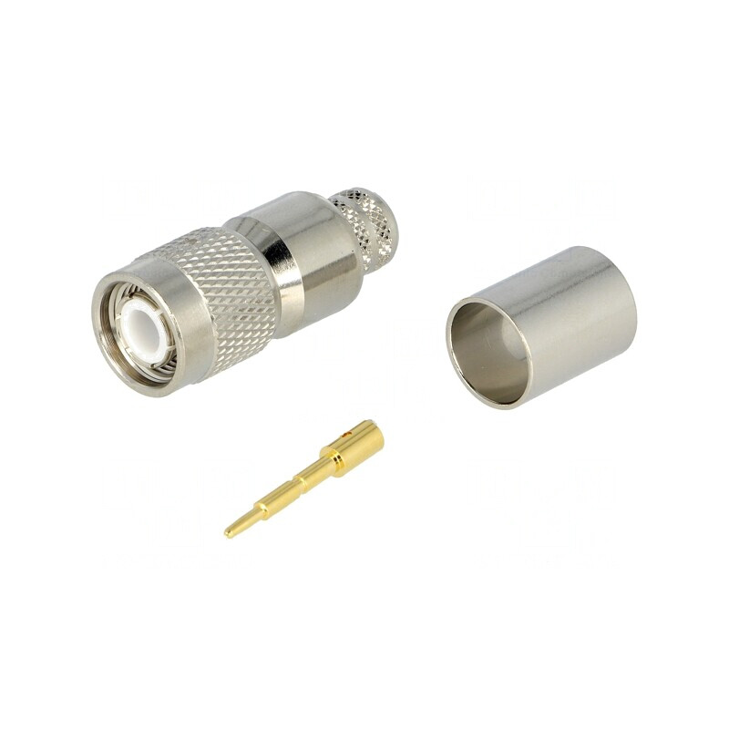 Mufă TNC Tată Drept 50Ω Aurită pentru Cablu PTFE | Electronic-mag.ro | Componente Electronice