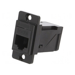 Adaptor DUALSLIM Cat 6 8p8c Unghi 29mm | Electronic-mag.ro | Componente Electronice