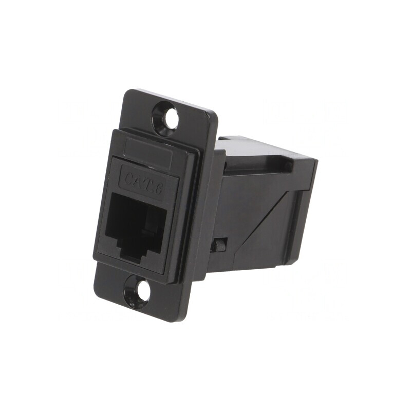 Adaptor DUALSLIM Cat 6 8p8c Unghi 29mm | Electronic-mag.ro | Componente Electronice