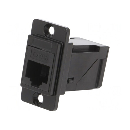 Adaptor DUALSLIM Cat 6 8p8c Unghi 29mm | Electronic-mag.ro | Componente Electronice
