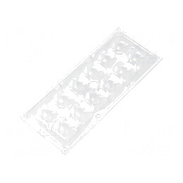 Lentilă LED Dreptunghiulară Transparentă 29-116° 13,1mm | Electronic-mag.ro | Componente Electronice