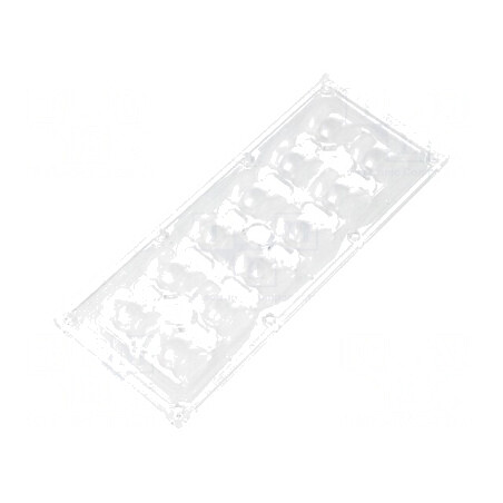 Lentilă LED Dreptunghiulară Transparentă 29-116° 13,1mm | Electronic-mag.ro | Componente Electronice