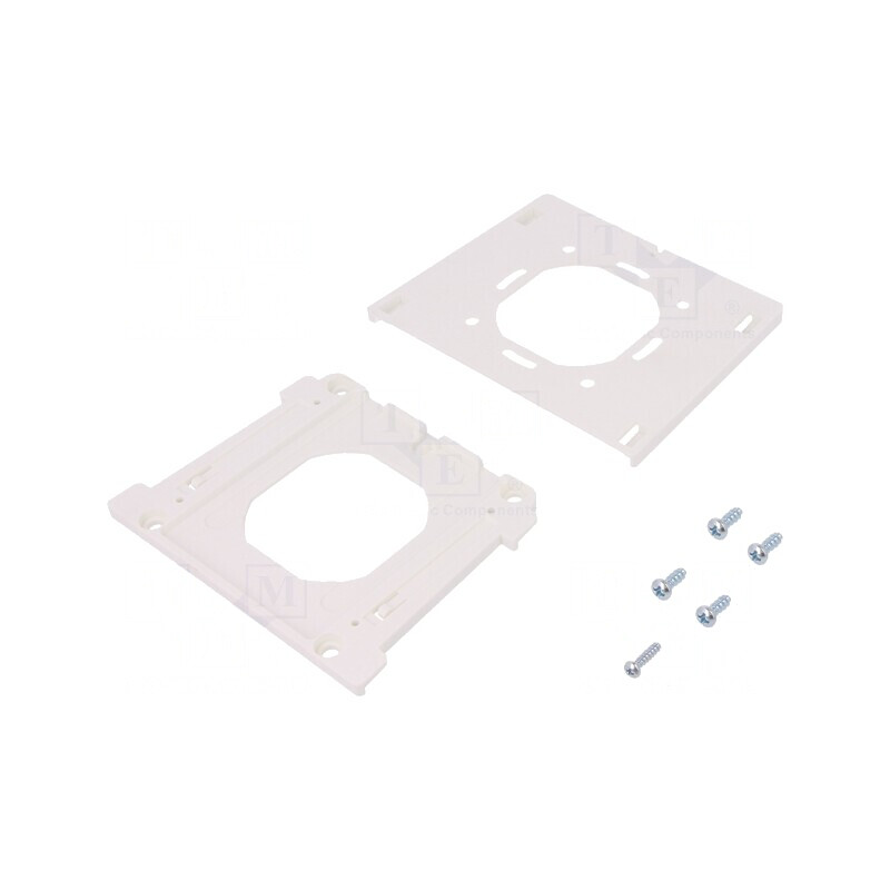 Suport fixare perete poliamidă albă 75x75mm | Electronic-mag.ro | Componente Electronice