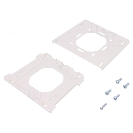 Suport fixare perete poliamidă albă 75x75mm | Electronic-mag.ro | Componente Electronice