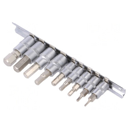 Set Chei Imbus și Tubulare 9 Bucăți Oțel Crom-Vanadiu | Electronic-mag.ro | Componente Electronice