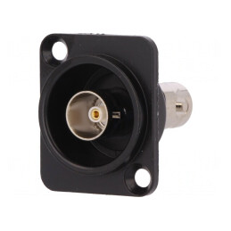 Adaptor BNC Soclu Izolat 75Ω Negru | Electronic-mag.ro | Componente Electronice