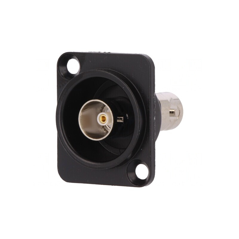 Adaptor BNC Soclu Izolat 75Ω Negru | Electronic-mag.ro | Componente Electronice