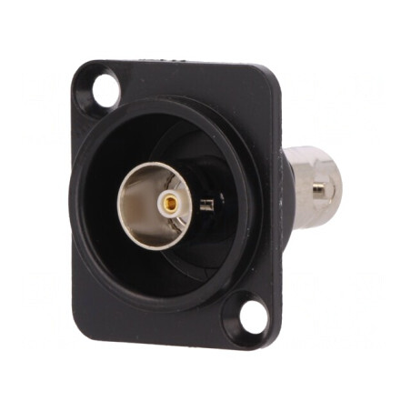 Adaptor BNC Soclu Izolat 75Ω Negru | Electronic-mag.ro | Componente Electronice