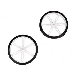 Ax Albă Crestătură D Ø 80mm Diametru 3mm | Electronic-mag.ro | Componente Electronice