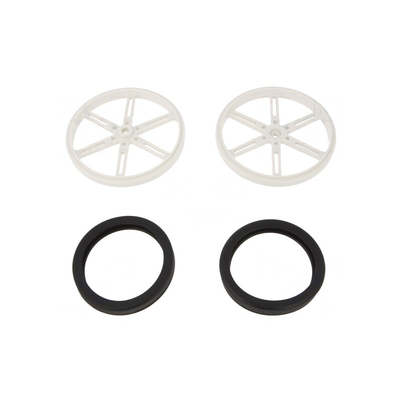 Ax Albă Moletat Ø90mm W10mm | Electronic-mag.ro | Componente Electronice