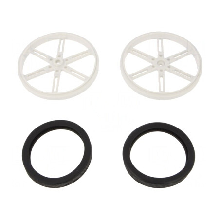 Ax Albă Moletat Ø90mm W10mm | Electronic-mag.ro | Componente Electronice