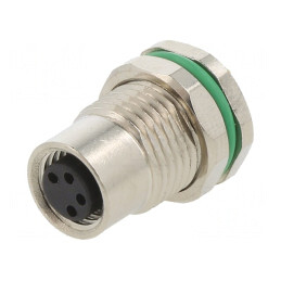 Conector M8 Mamă 4PIN Montare Panou 3A | Electronic-mag.ro | Componente Electronice
