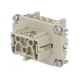 Conector EPIC H-BE 6 Contacte Mamă | Electronic-mag.ro | Componente Electronice