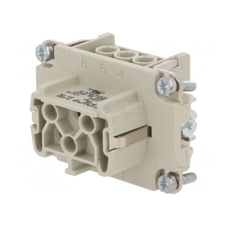 Conector EPIC H-BE 6 Contacte Mamă | Electronic-mag.ro | Componente Electronice