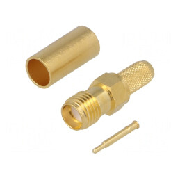 Mufă RP-SMA Tată Reverse 50Ω Crimpat Cablu | Electronic-mag.ro | Componente Electronice