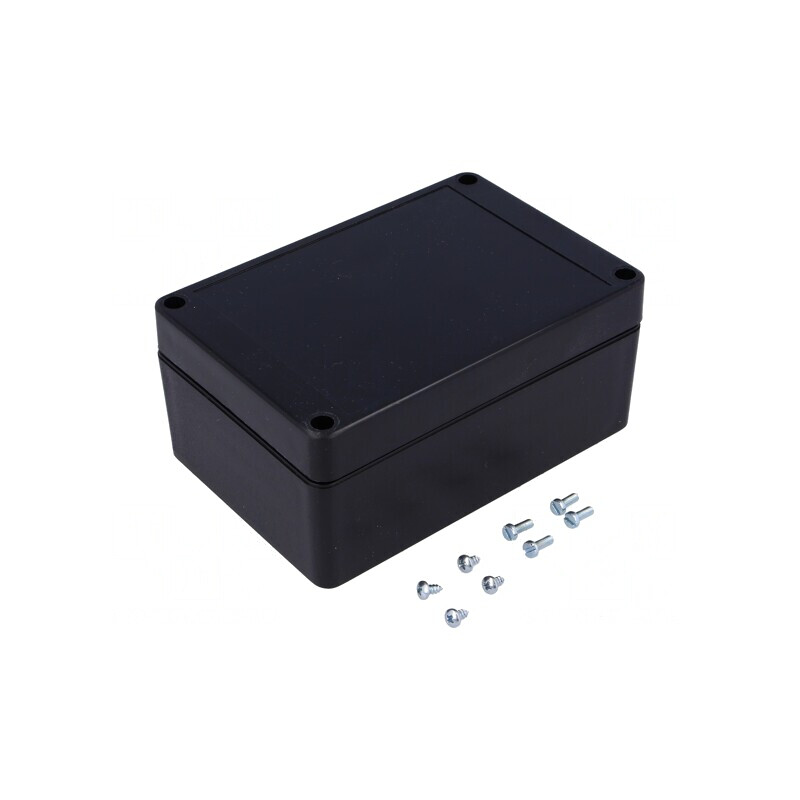 Carcasă universală BOXELEC ABS neagră 85x125x56 mm | Electronic-mag.ro | Componente Electronice