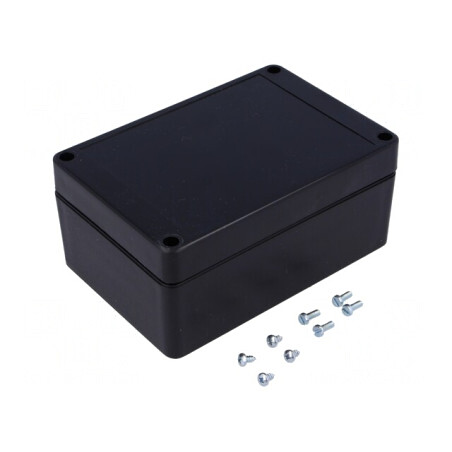 Carcasă universală BOXELEC ABS neagră 85x125x56 mm | Electronic-mag.ro | Componente Electronice