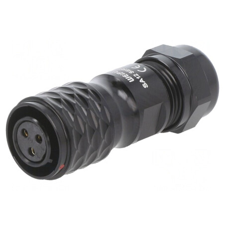 Mufă SA12 mamă 3 PIN IP67 13A 250V pentru cablu | Electronic-mag.ro | Componente Electronice