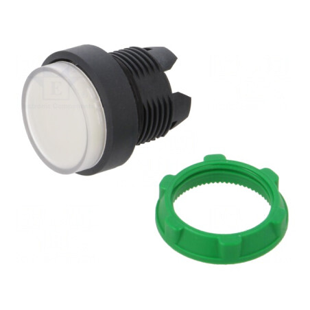 Comutator apăsare 22mm alb IP66 | Electronic-mag.ro | Componente Electronice