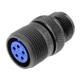 Conector Circular 14S 97 Aluminiu Negru | Electronic-mag.ro | Componente Electronice