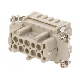 Insert Conector Mamă 10 Pini 16A | Electronic-mag.ro | Componente Electronice