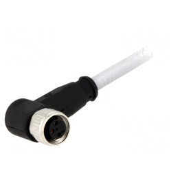 Conector M8 Mamă 3 PIN 90° cu Cablu 2m PVC | Electronic-mag.ro | Componente Electronice