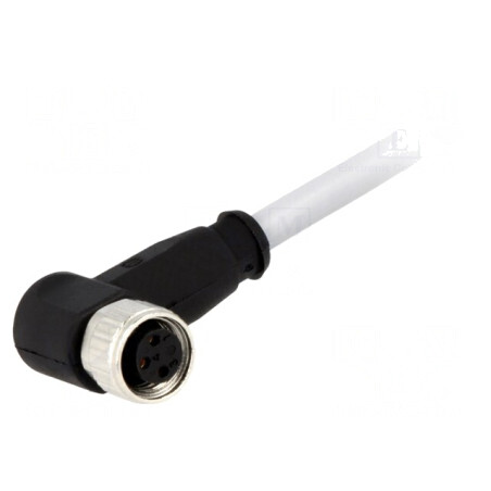 Conector M8 Mamă 3 PIN 90° cu Cablu 2m PVC | Electronic-mag.ro | Componente Electronice