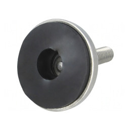 Picioruș rigid oțel inoxidabil 55mm M12 | Electronic-mag.ro | Componente Electronice