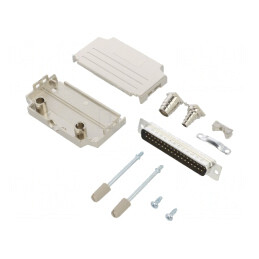 Conector D-Sub 37-Pin Tată Lipire pe Cablu Gold Flash | Electronic-mag.ro | Componente Electronice