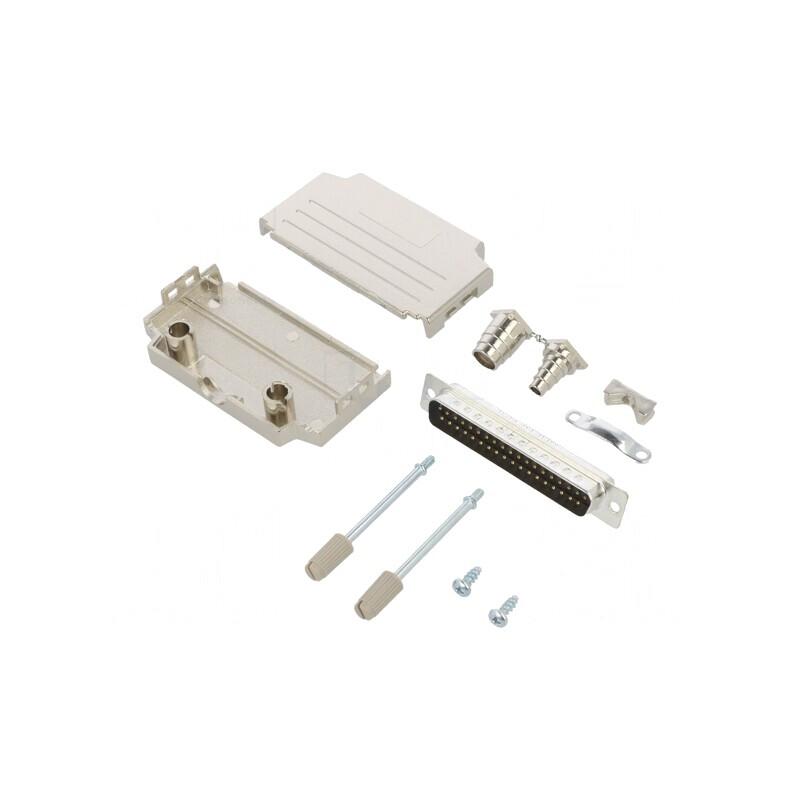 Conector D-Sub 37-Pin Tată Lipire pe Cablu Gold Flash | Electronic-mag.ro | Componente Electronice