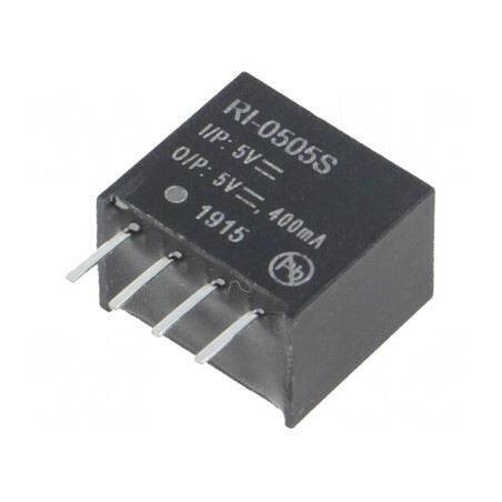 Convertor DC/DC 2W 5V 400mA SIP4 | Electronic-mag.ro | Componente Electronice